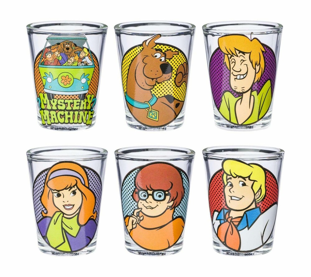 Scooby Doo Mini Glass Set, 6-Pack, 1.5oz