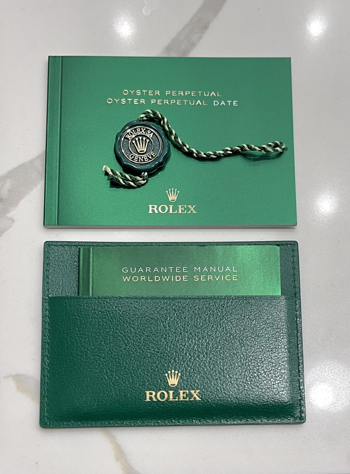 OEM New Style Rolex Oyster Perpetual Booklet 124300 126000 Card Holder TAG NEW
