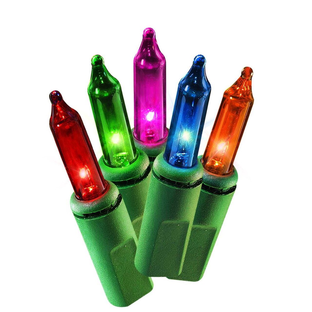 Holiday Time Incandescent Christmas String Light 21" Multicolor 100-Count 3 Pack