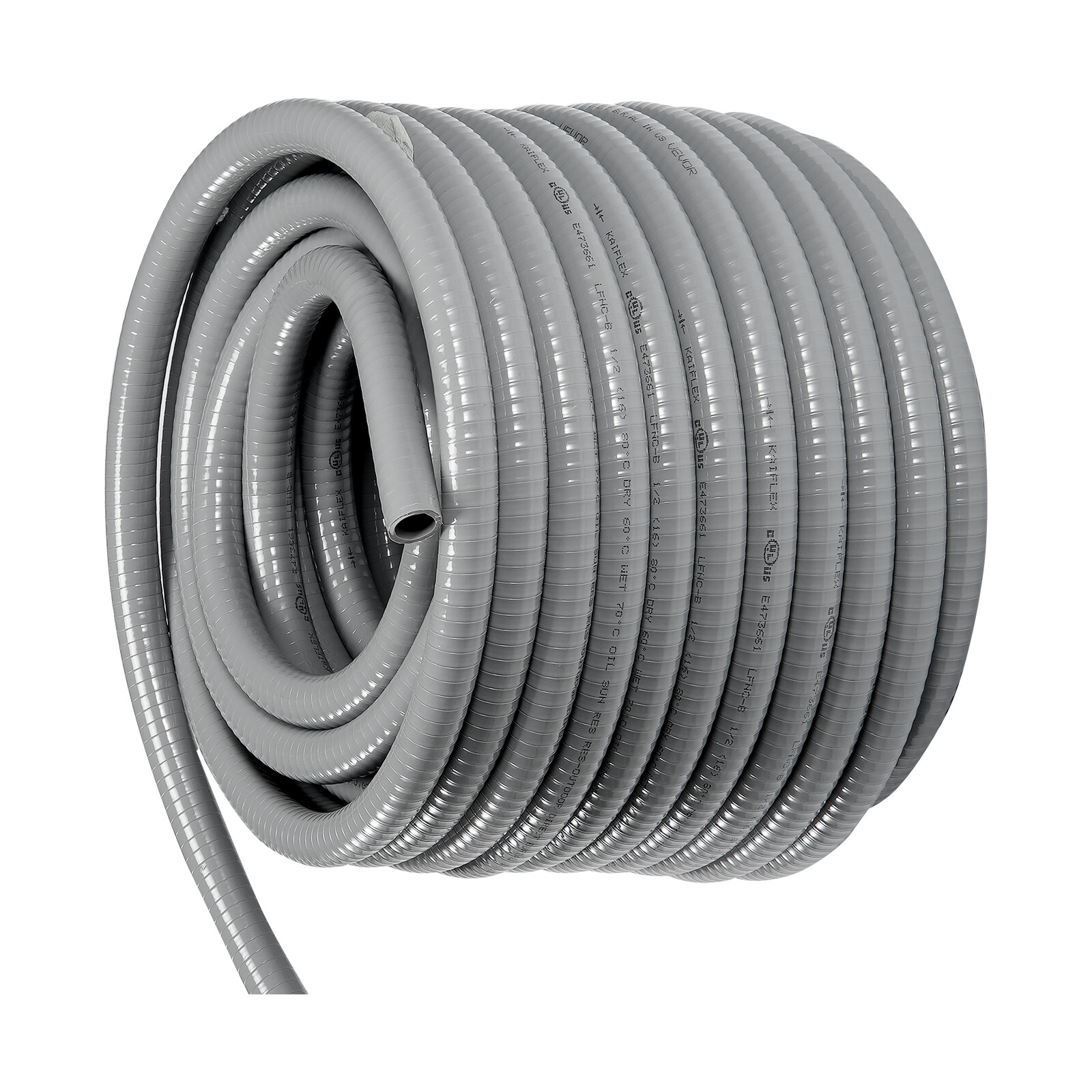VEVOR 1/2 in Flexible Liquid-Tight Electrical PVC Conduit 100 ft Non-Metallic