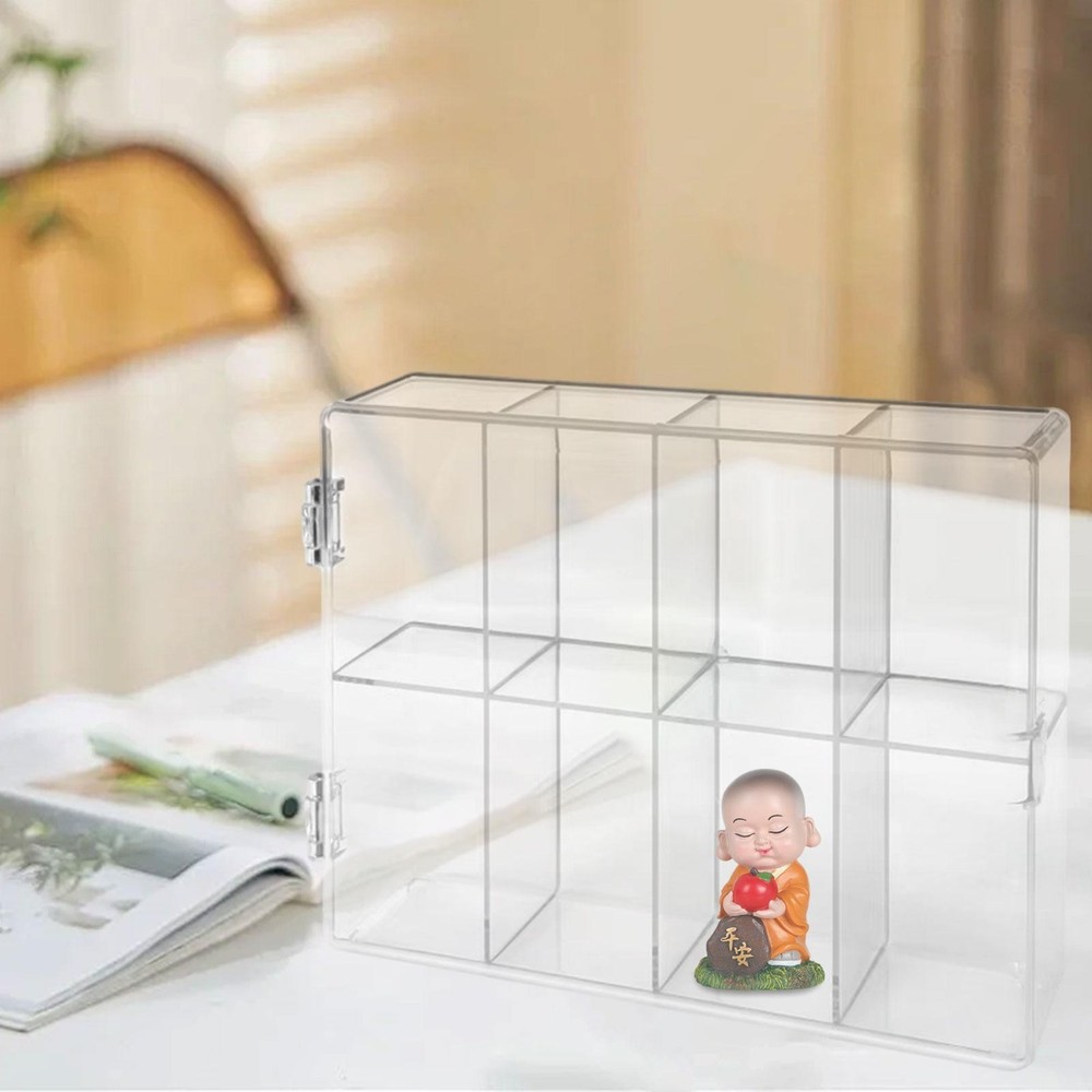 Figures Display Case Clear Display Case Protective Desktop Stand Stackable