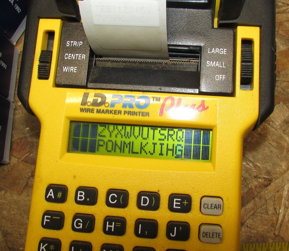 LOT Brady LS2000 Labeling System ID PRO Plus Wire Marker Printer Portable,Labels