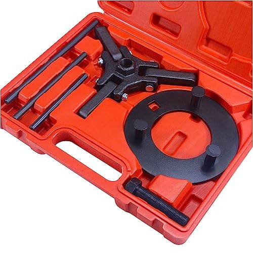 Harmonic Balancer Puller Tool Set - Remove Damper Pulleys in Tight 6PCS SET