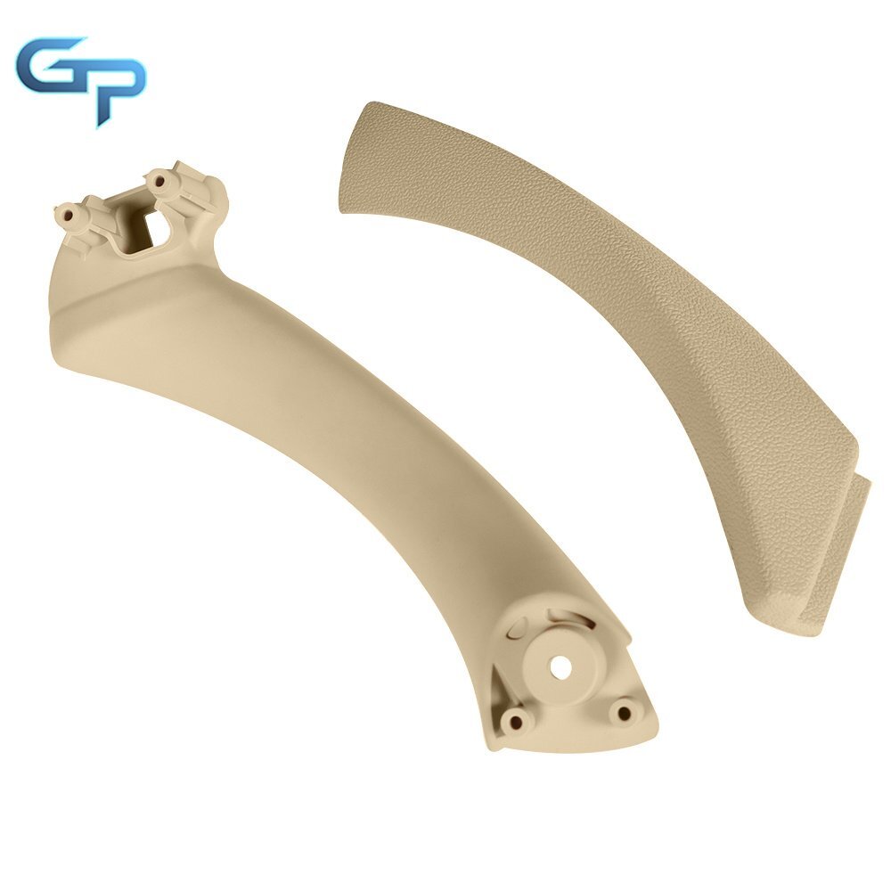 Rear Left Beige Inner Outer Door Panel Handle Pull Trim Cover For BMW E90 328i