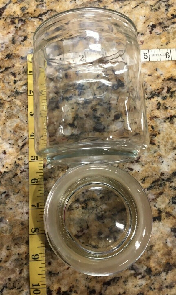 (5) Empty Candle Jars- (4) With Lids