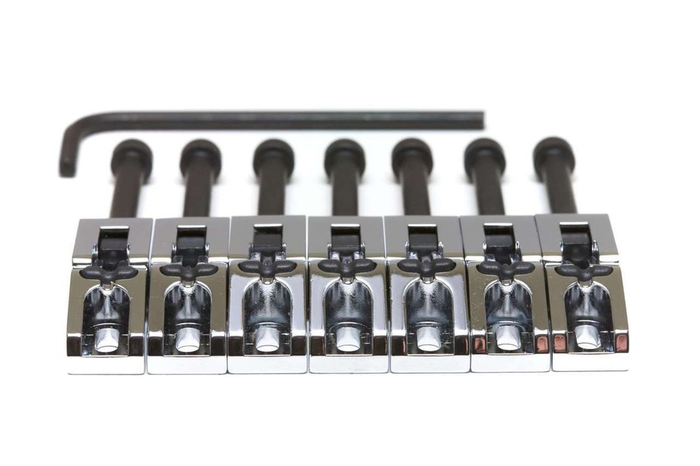 Graph Tech Floyd Rose String Saver Saddles, Chrome 7 pcs PG-0080-C7 NEW