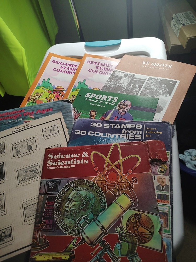 Lot Of Stamp Collector Books Free Shipping