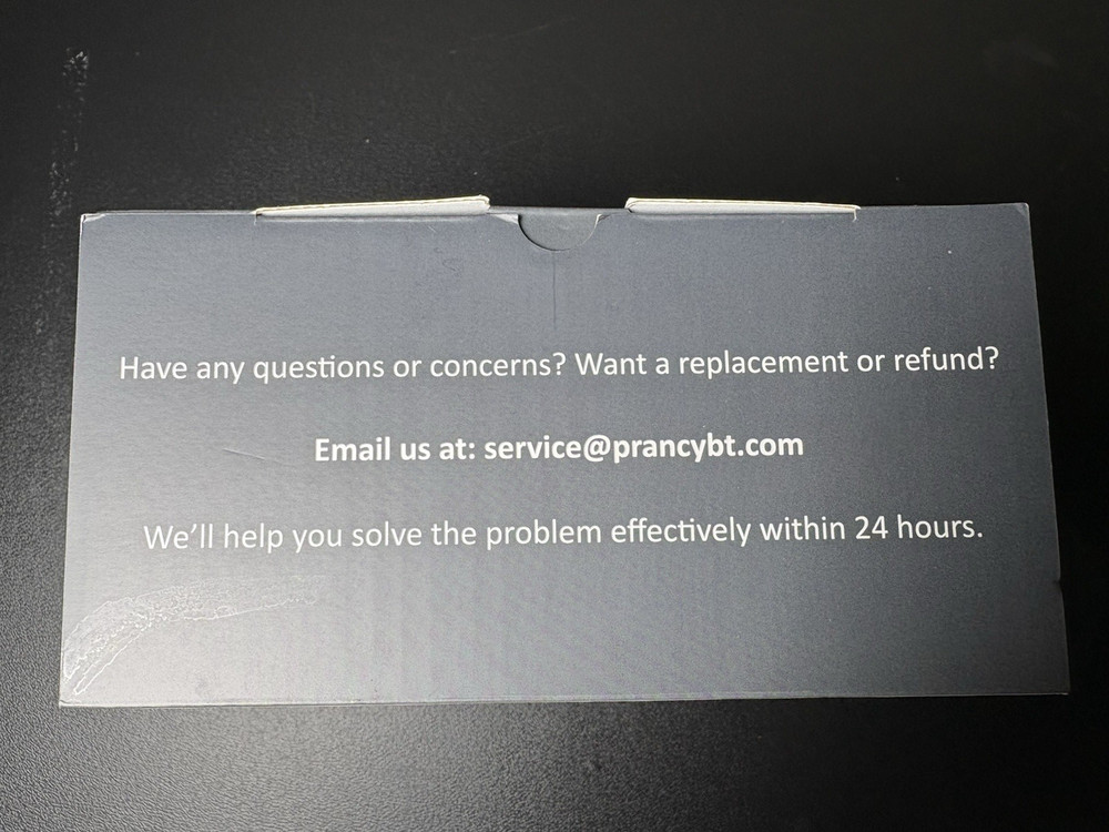 Prancy KH122M Bluetooth Headset V5.2 Wireless Headset + Charging Base - NIB