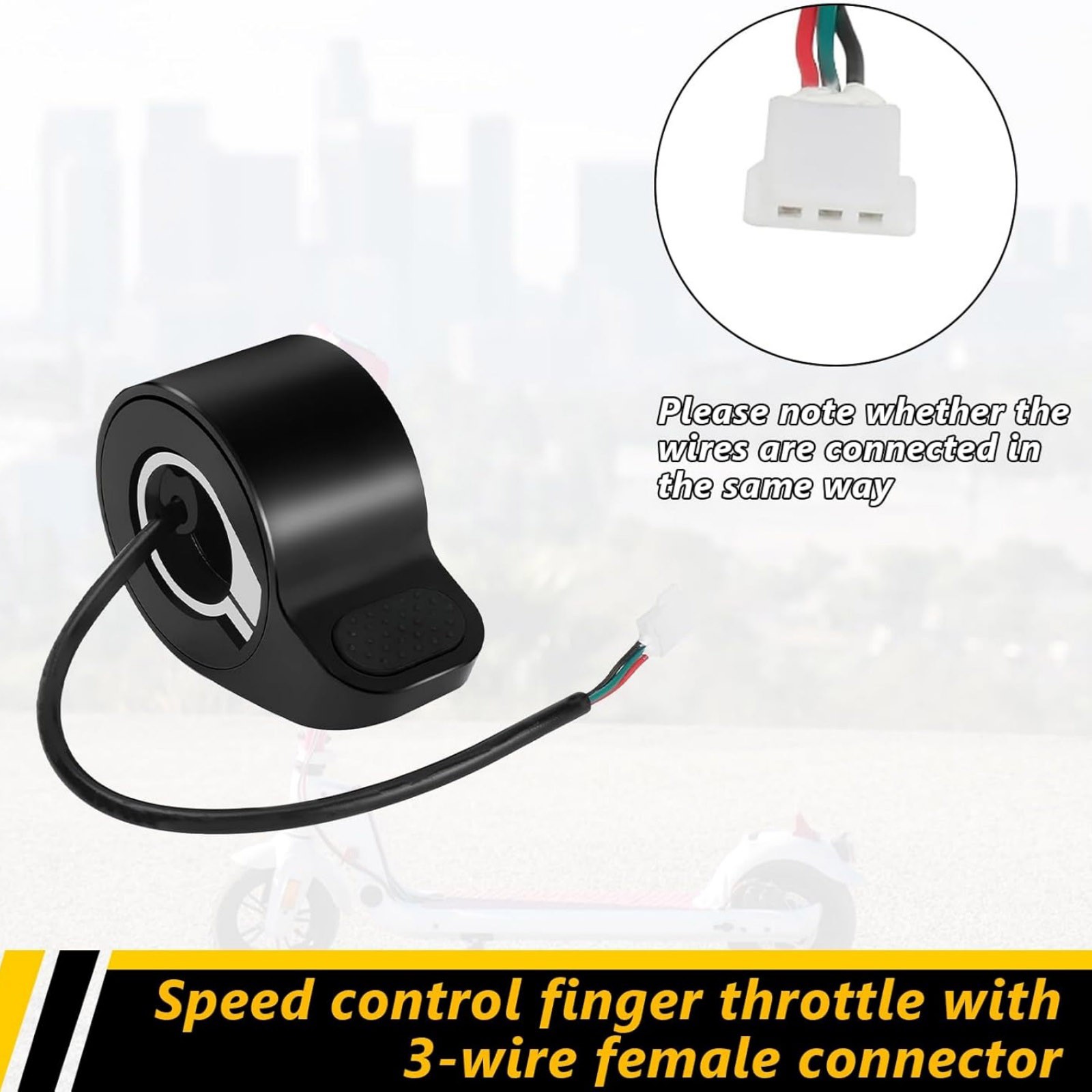 3-Wire Thumb Throttle Replacement For GOTRAX Hiboy Electric Scooter Models