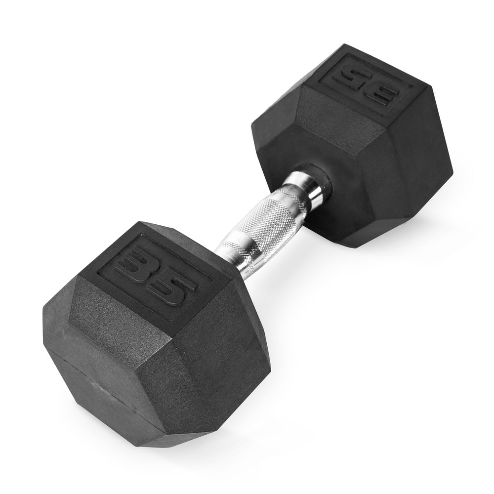 550Lb Rubber Hex Dumbbell Set