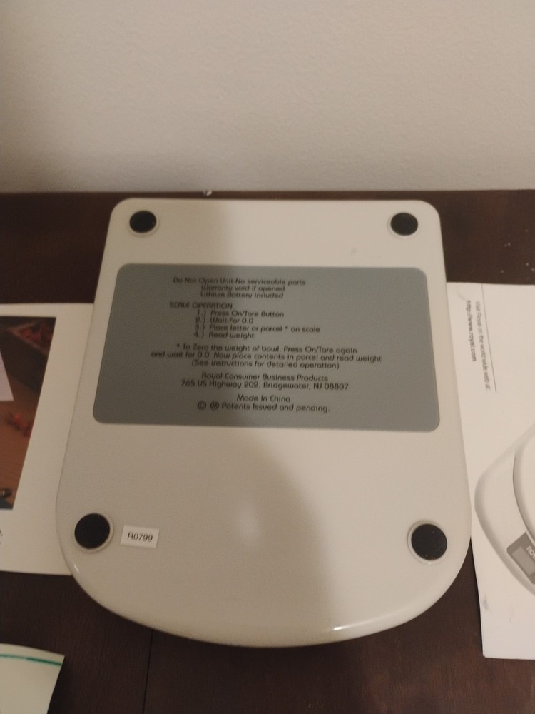 Royal Exacta EX2 Digital Postal Scale White Auto-Off Display