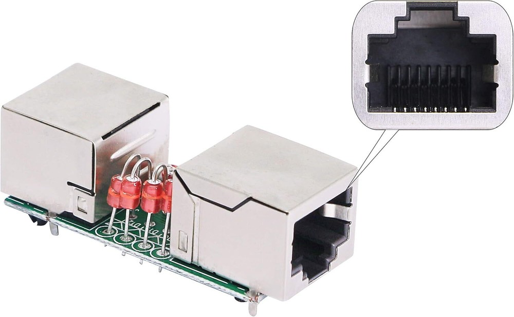 RJ45 Inline Coupler Cat6/Cat5e Ethernet Network Cable Extender Connector Lot