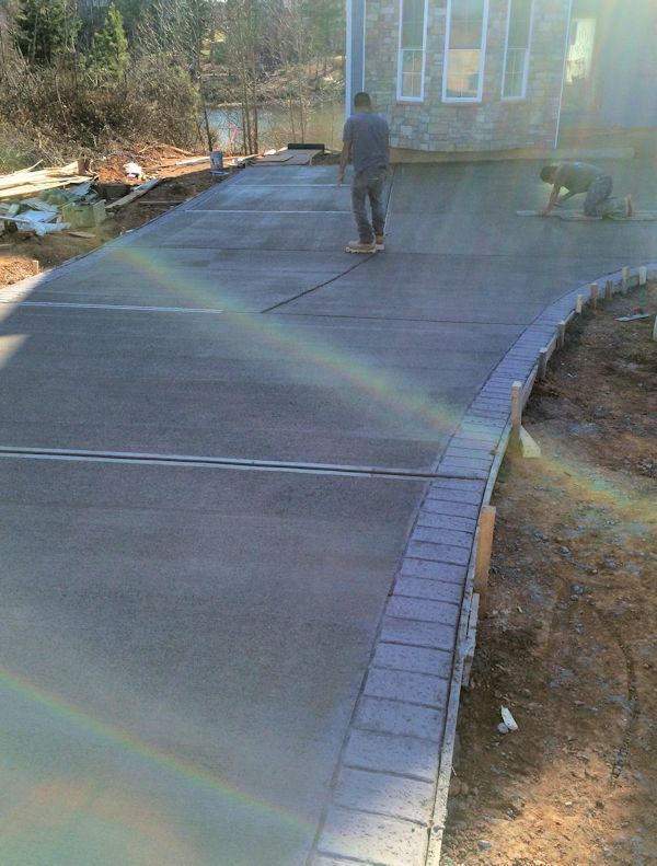 Concrete Border Stamp Roller Set - Decorative Worn Brick 8" by Walttools