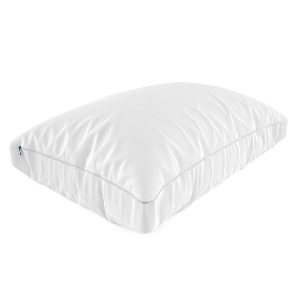 Sleepgram Bed Support Sleeping Pillow with Microfiber Cover, Queen (Open Box)