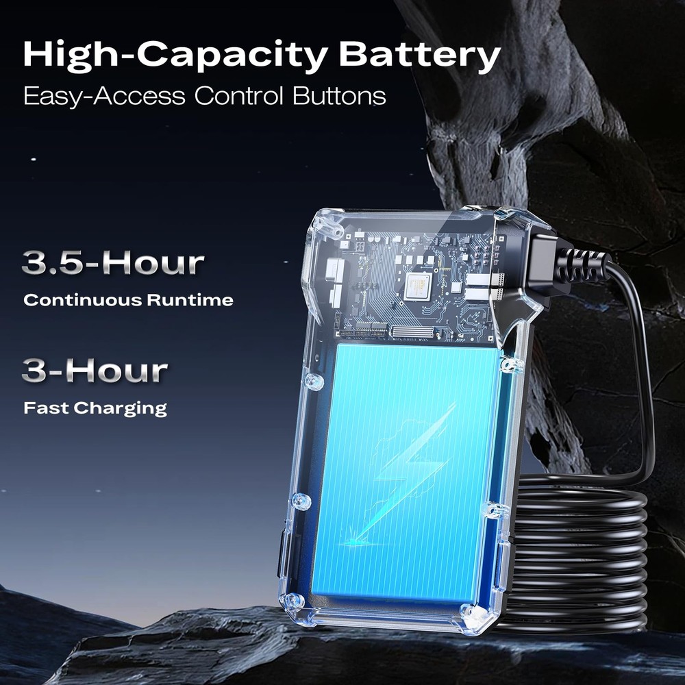 Endoscope Borescope Camera with Light, 4.3" IPS 1920P HD Inspection Camera, 7...