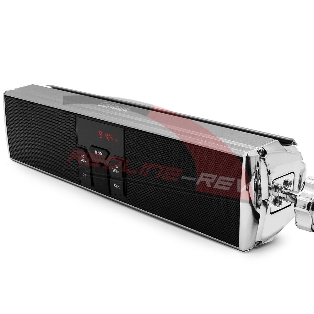 Waterproof Bluetooth Motorcycle Handlebar Audio Stereo Speaker System MP3 USB FM