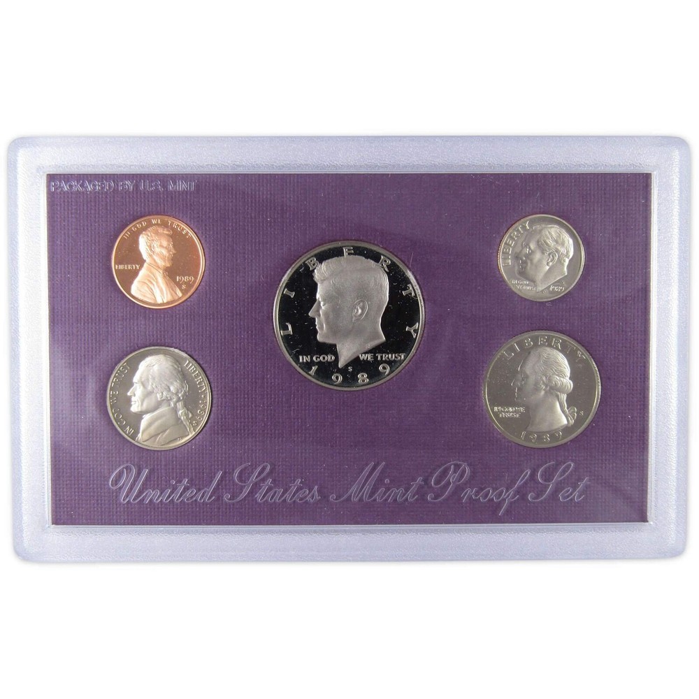 🇺🇸 Uncirculated 1989-S Proof Coin Set USA