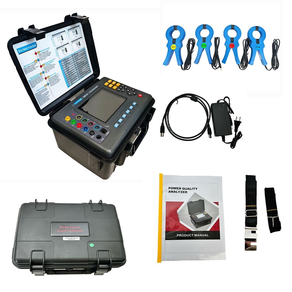 Three Phase Power Quality Analyzer 3 Phase Energy Quality Analyzer 1.0A~1000A