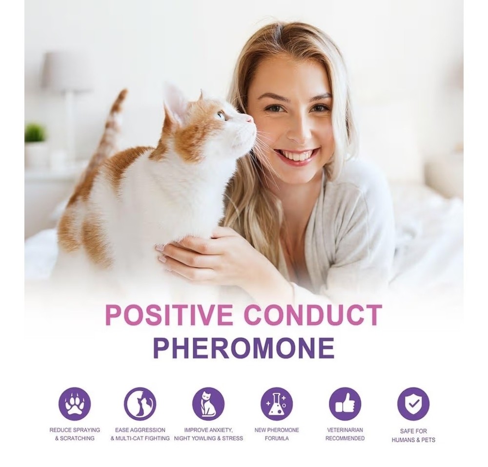 Cat Calming Diffuser - Reduce Scratching, Spraying,stress For Kittens & Cats