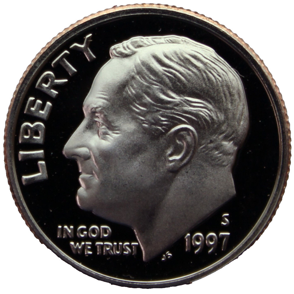 1997-S Proof Roosevelt Dime