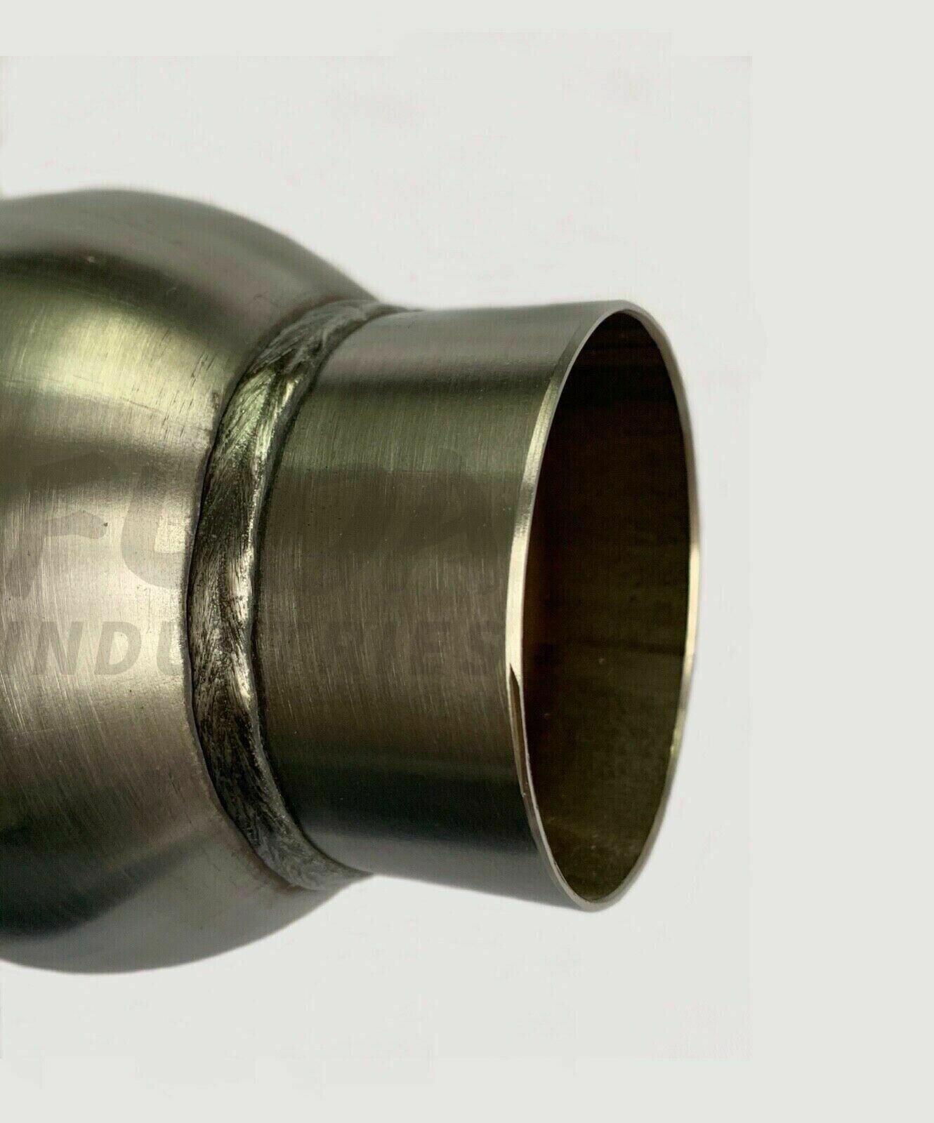 2.5" Inlet / Outlet Exhaust Muffler 12" Length Resonator SS Pair of 2