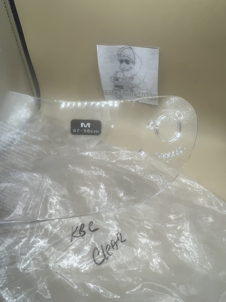 NOS- KBC TK7 TK-7 Replacement Helmet Face Shield , Clear Medium