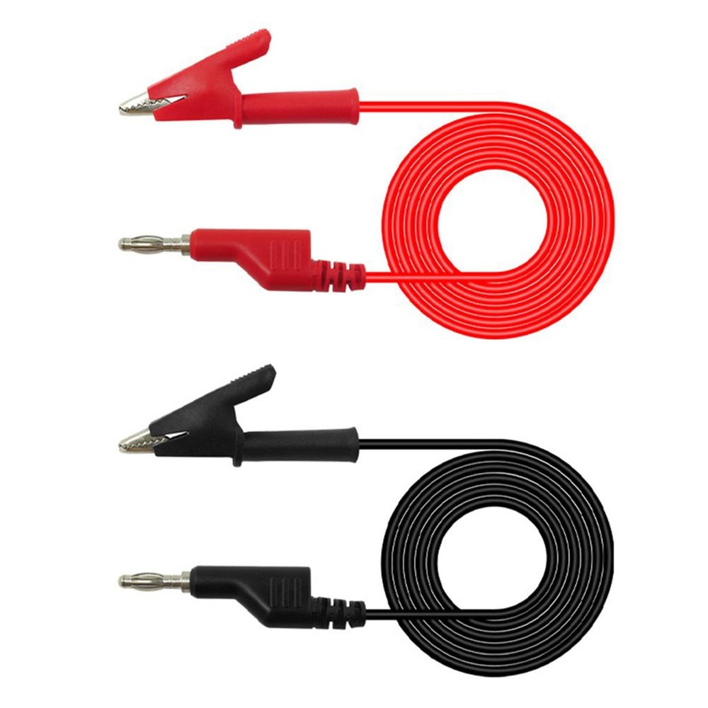Test Equipment Cable 1M Cable 2PCS Clip Maintenance Power Supply
