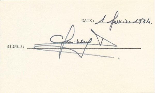 Pierre QUINON / Signature Signed