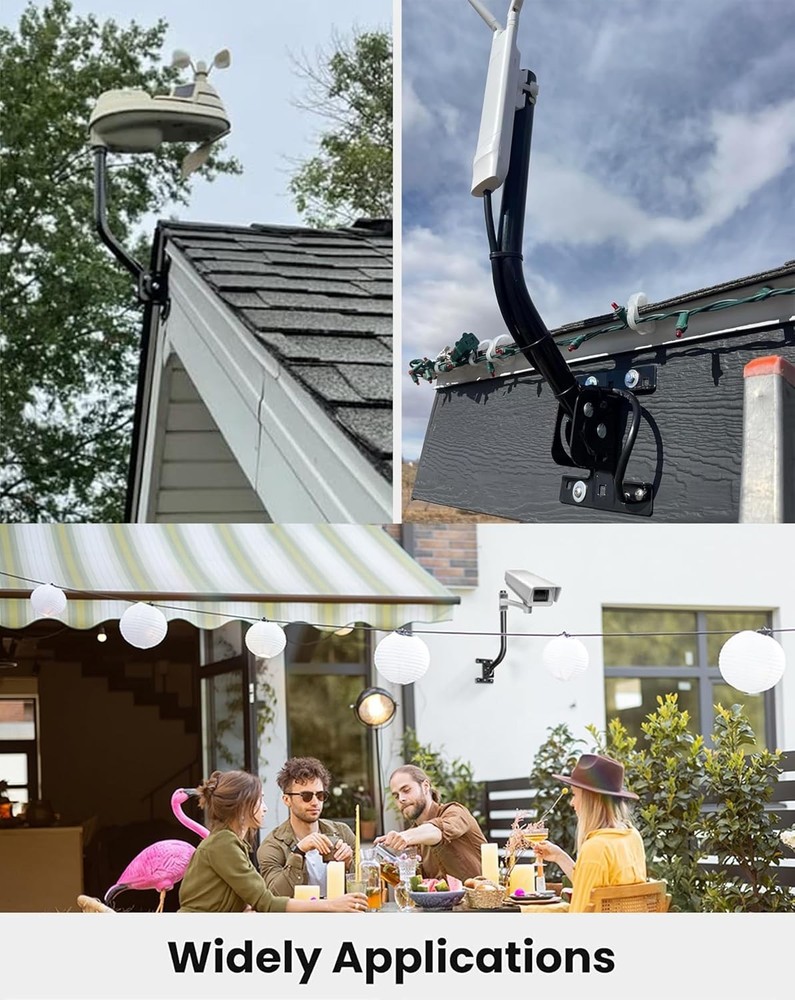 Versatile Antenna & Weather Station Mounting Pole - Easy Install, 1” Diameter