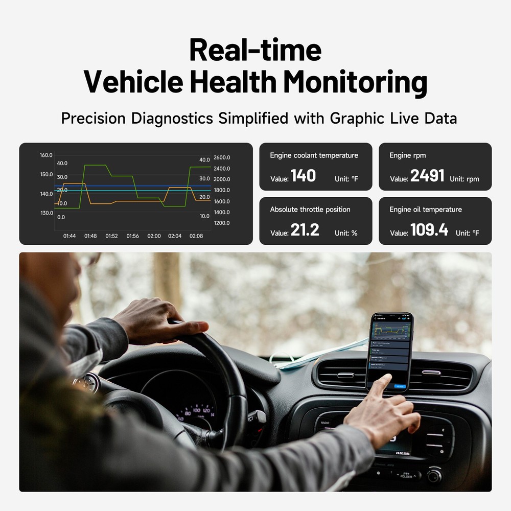 2026 TOPDON CarPal OBD2 Bluetooth Car Diagnostic Scanner Tool All System