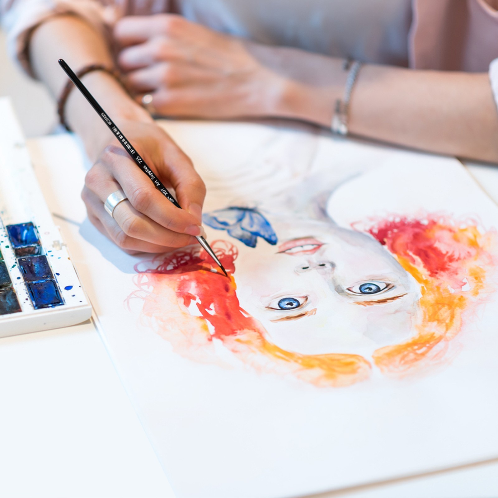 XDT#725 Micro Detail Artist Pin Point Painting Brush Set of 5 Piece #0000 Brush