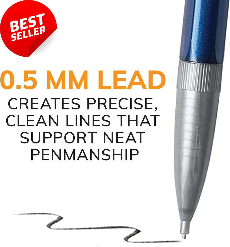 0.5mm Mechanical Pencils 24 Pack Xtra Precision Drafting w Erasers