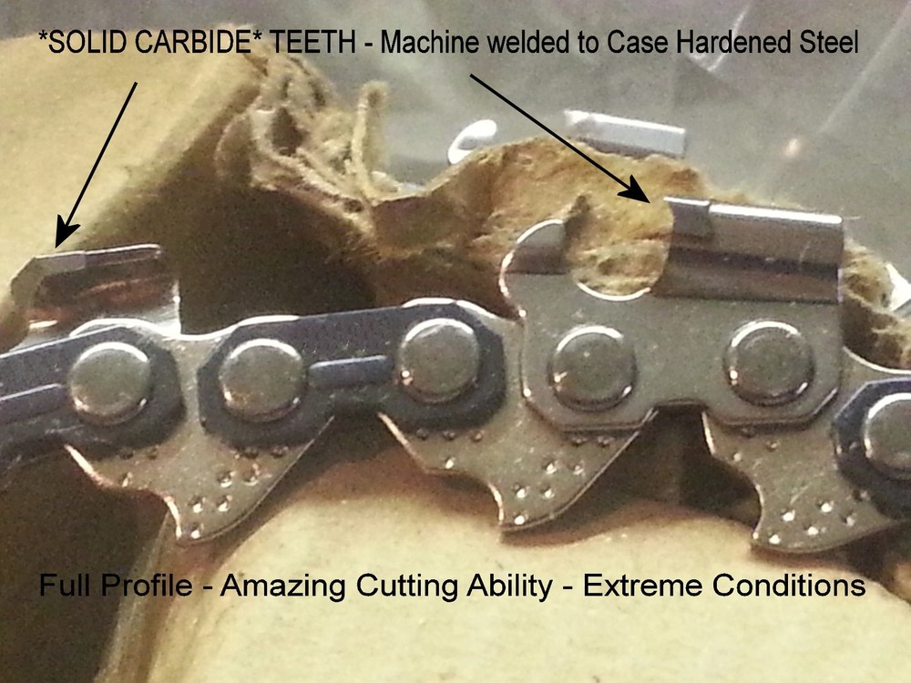 *SOLID CARBIDE* Chainsaw 3/8" 063"  - ANY LENGTH Fits Stihl Replace 33RM Type 75