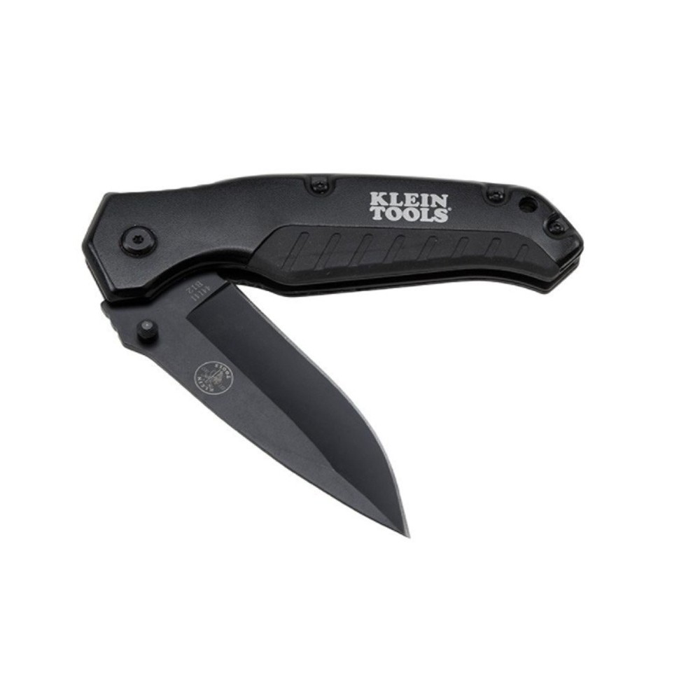 Klein Pocket Knife Black Drop Point Blade