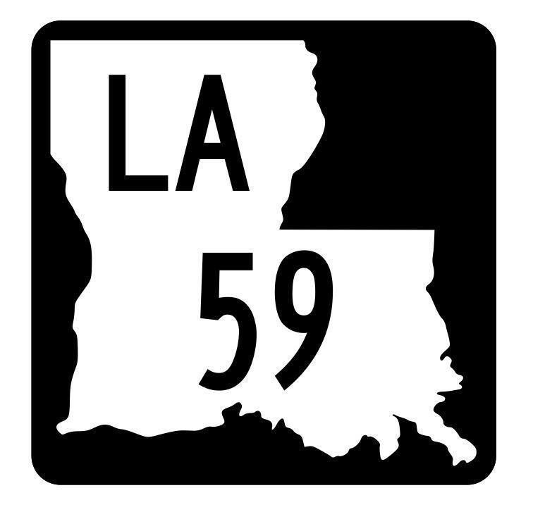 Louisiana State Highway 59 Sticker Decal