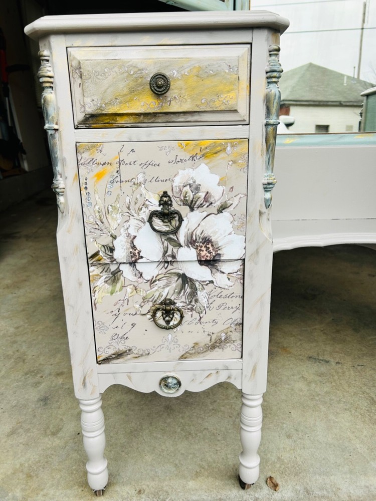refurbished antique vanity