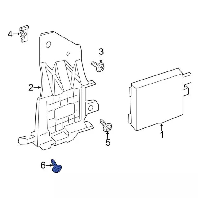 Genuine Ford Blind Spot Detection System Warning Sensor Nut W714293-S424