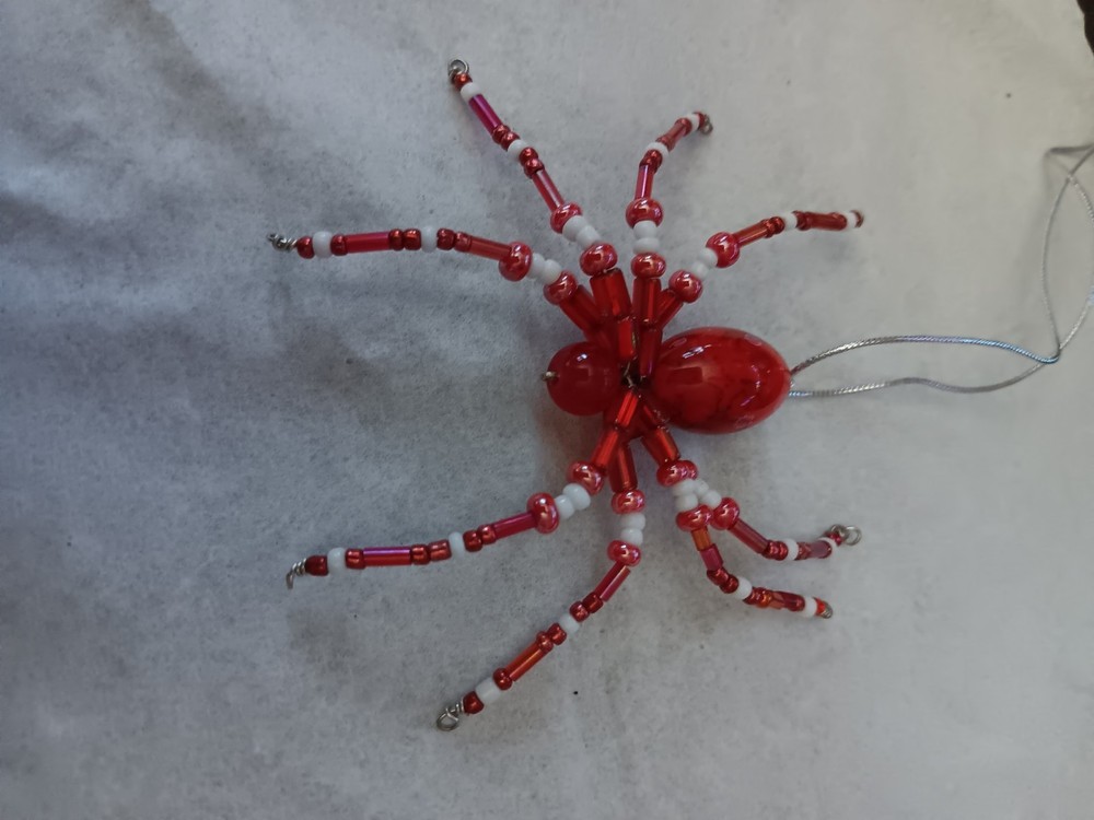 Handmade Beaded Spider #5