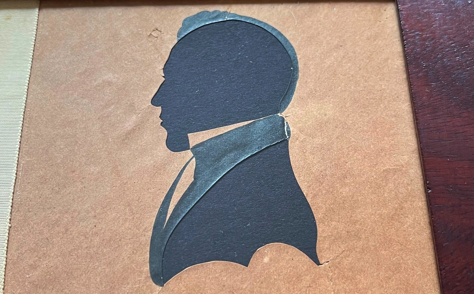 1830 Family Record Antique Silhouette Very RARE