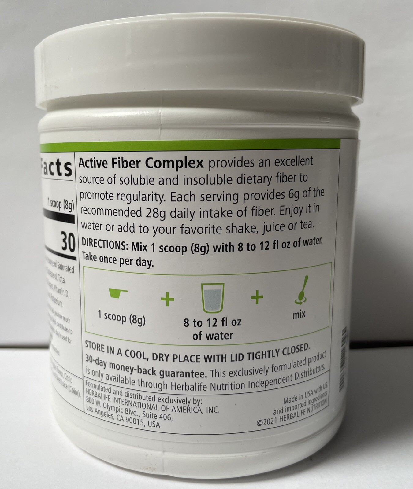 Herbalife Active Fiber Complex Apple Flavors 8.5 oz ,Excellent Source Of Soluble