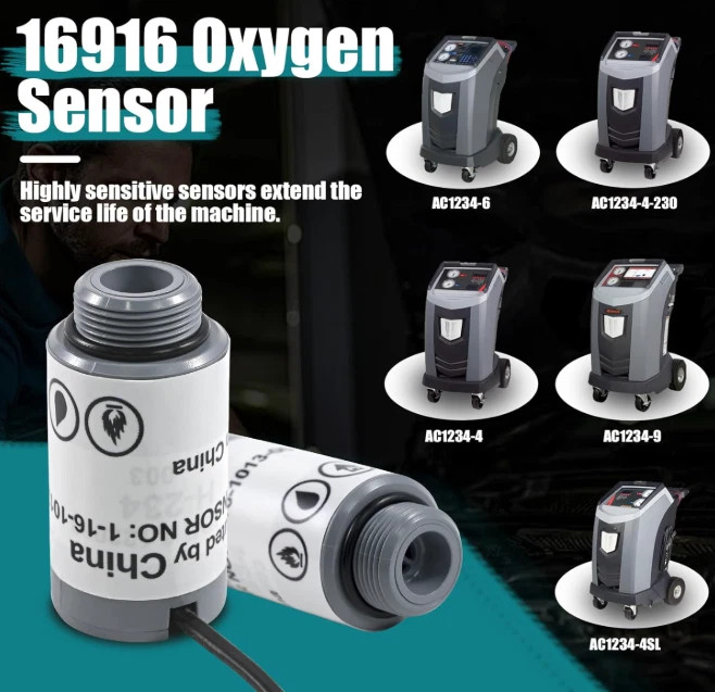 Replacement Oxygen Sensor - 16916 Oxygen Sensor for Robinair R-1234yf
