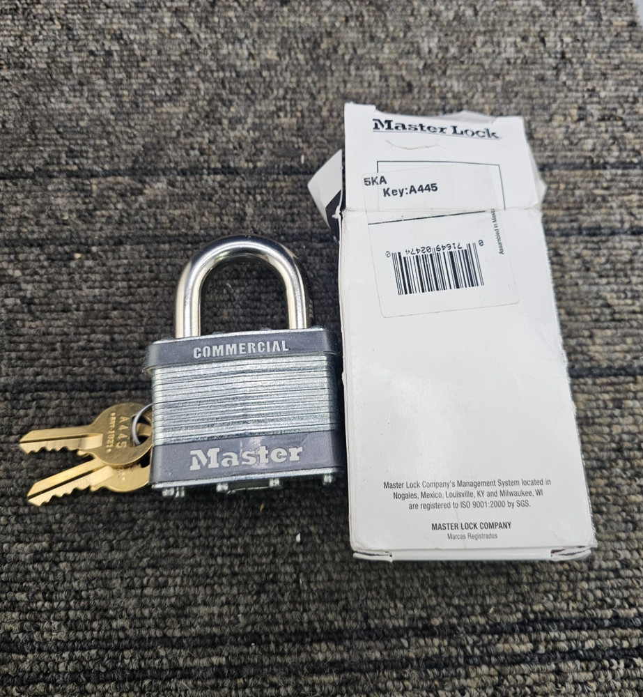 Master Lock 5KA-A445  2" Laminated Keyed Alike Laminated Padlock