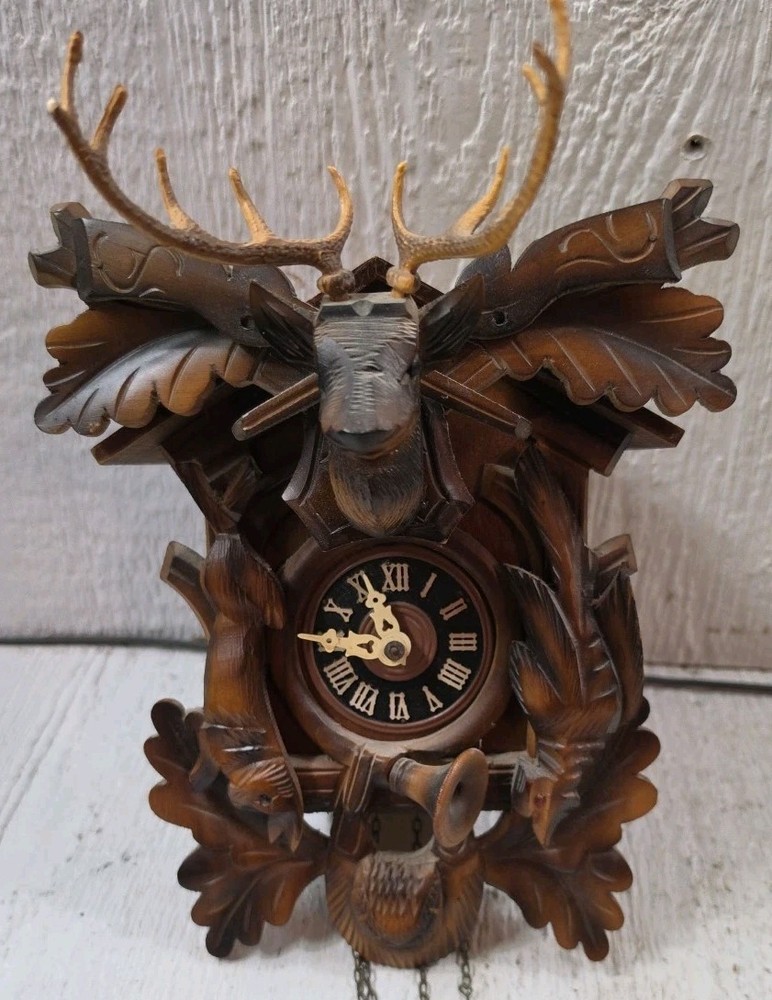 Authentic German Black Forest "Hunter" (Jagdstück) cuckoo clock