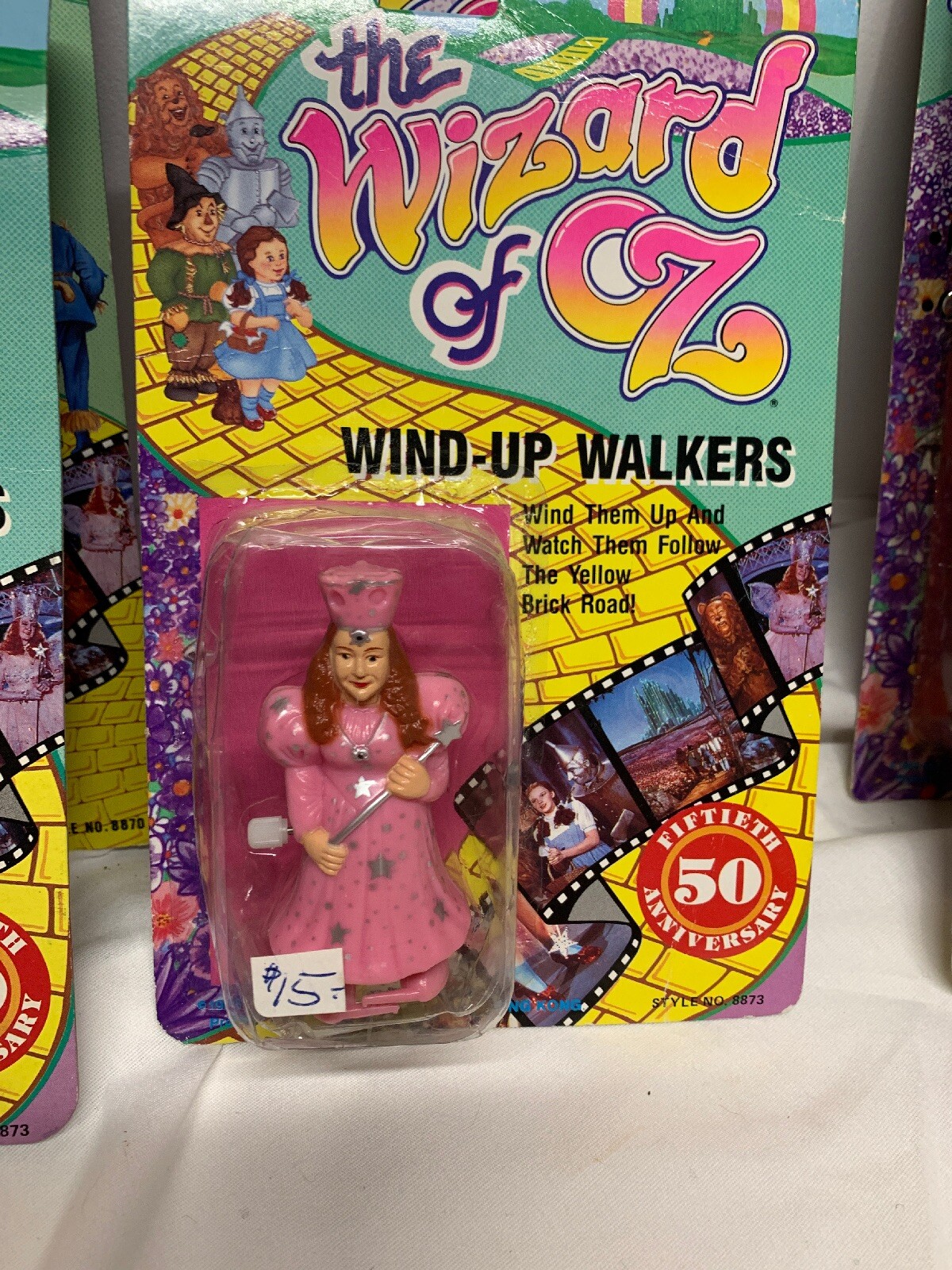Wizard Of Oz Wind Up Walkers & Poseable Figure Lot Cowardly Lion 1988 - Sealed
