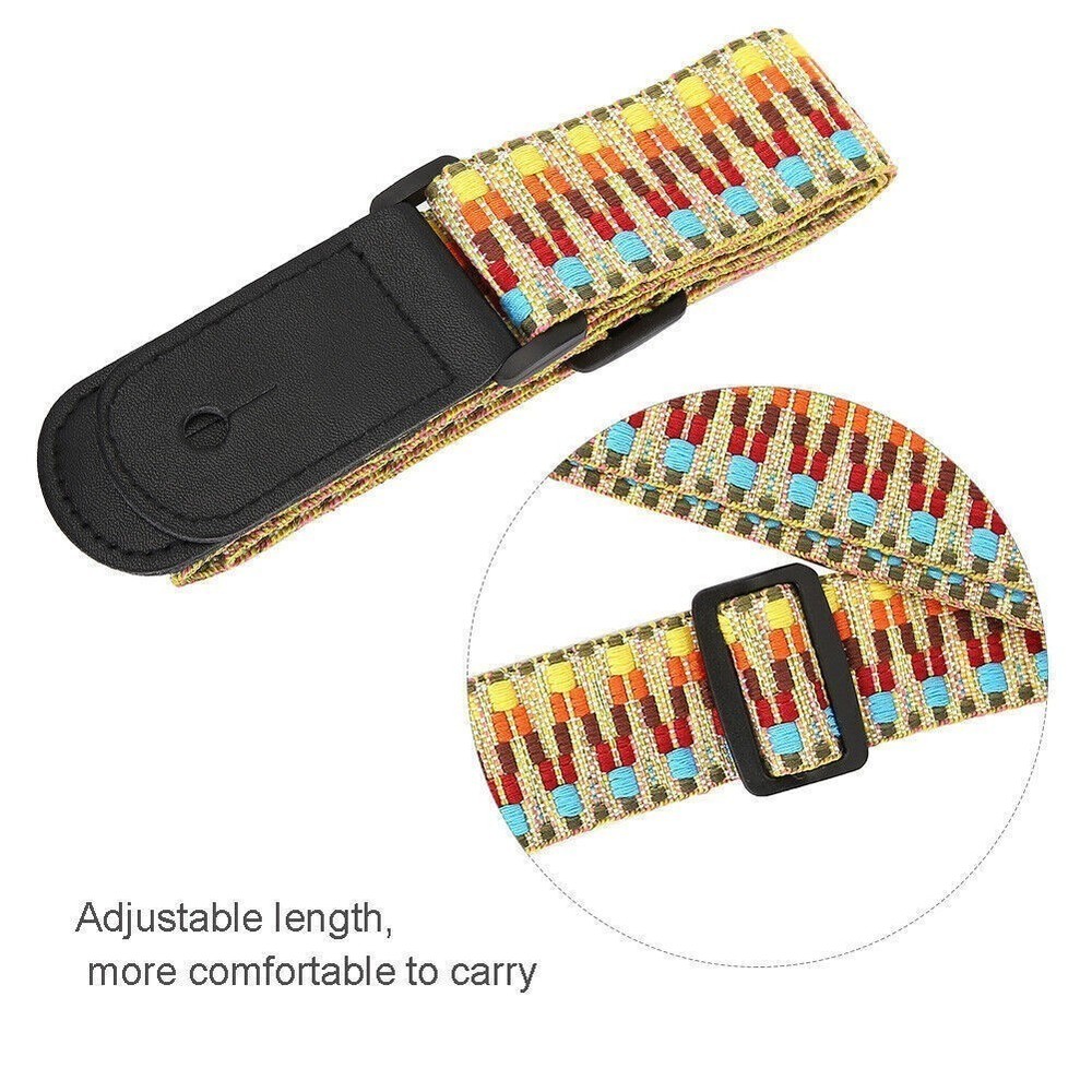 Exotic Rainbow Adjustable Ukulele 4 String Hawaii Guitar Shoulder Strap