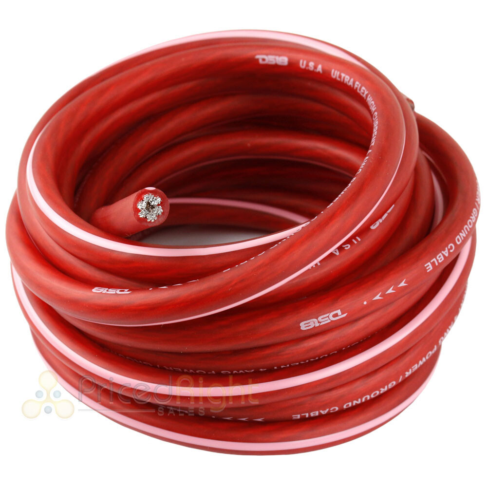 DS18 4 Gauge Amp Kit WIring Amplifier Complete Install Cables AMPKIT4