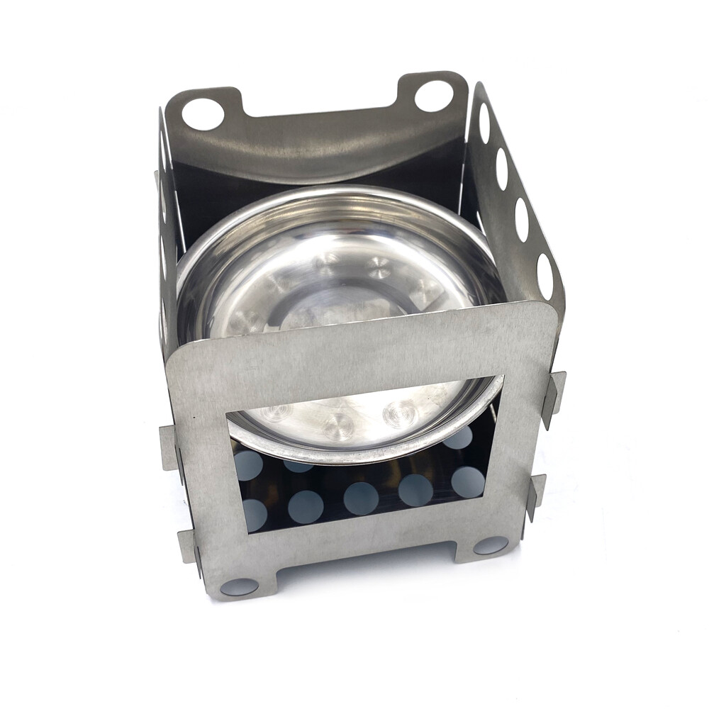 Diret Folding Wood Stove Pocket Alcohol Stove Outdoor Cooking Camping Backpackin