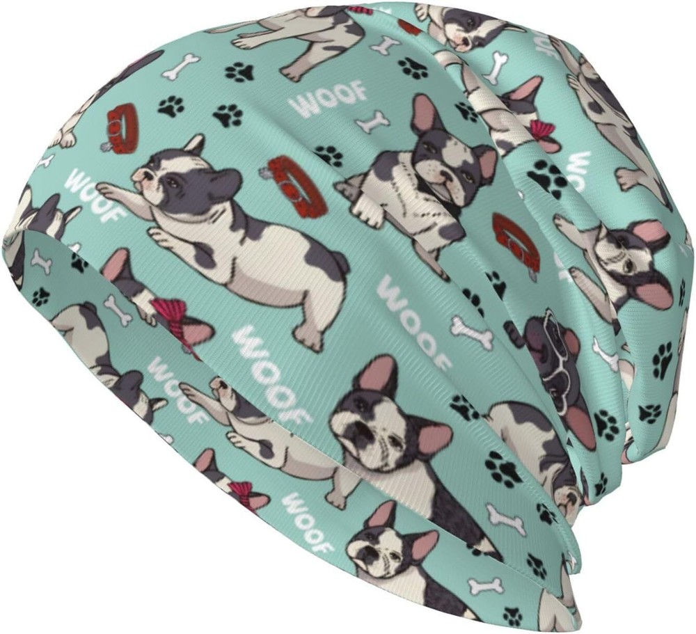 Majoug Flower Skull Pattern Beanie Hat, Kid One Size, Hat2