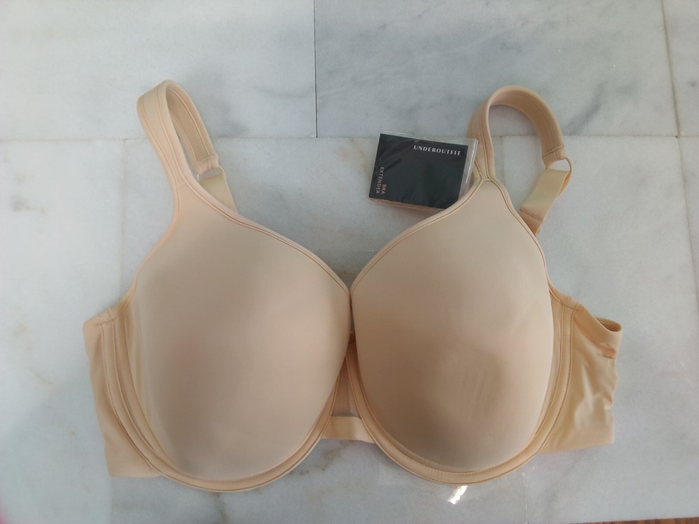 UNDEROUTFIT Ultimate Coverage Bra Underwire Adjustable Straps 38B Sand