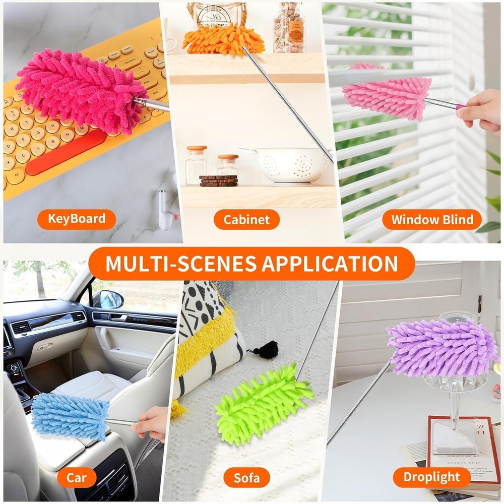 Dual-Pack Bendable Dusters - 360° Flexibility for Immaculate Cleaning Everywhere
